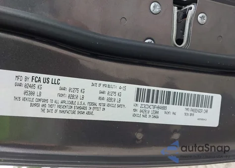 2015 Dodge Charger R/T from USA, damaged, VIN 2C3CDXCT8FH840889